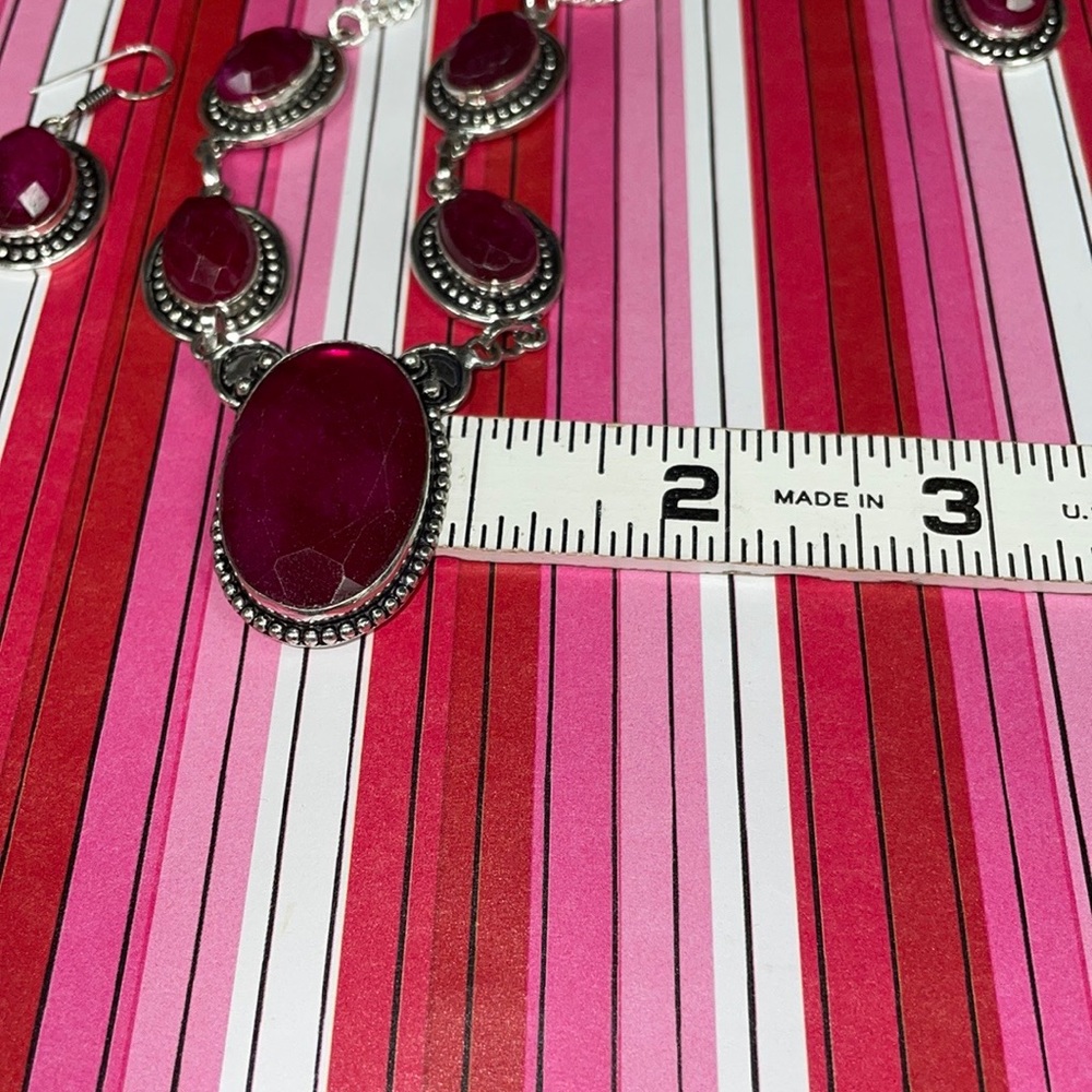 Ruby Necklace Set - image 8